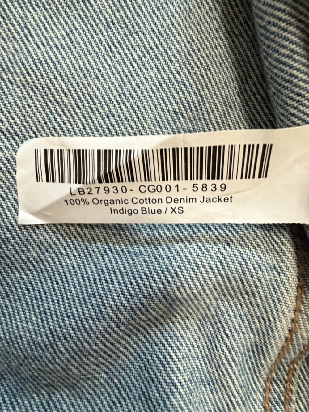 Like New Quince 100% Organic Cotton Denim Jacket Indigo Blue XS - Picture 6 of 6
